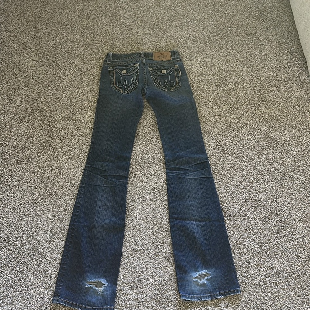 Mek jeans size 24 boot cut dark wash
